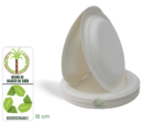 Plato 18 cm. Bagazo de Caña Biodegradable x 20 Unidades .