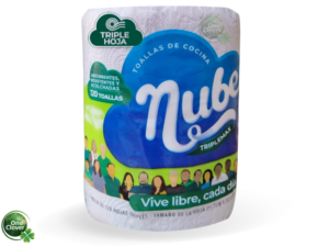 Toalla de Cocina Nube x 120 Hojas Triple Hoja 21x22 cm