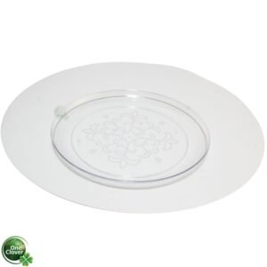 Plato de Cristal Transparente 16 cm x 6 Unidades (Murano) para Postres y Pasabocas - Diseño Elegante