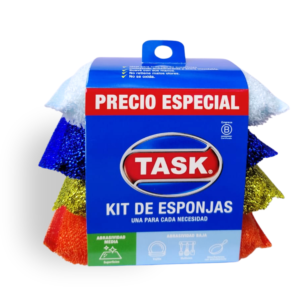 Kit de esponjas para cocina de abrasividad media para ollas y sartenes