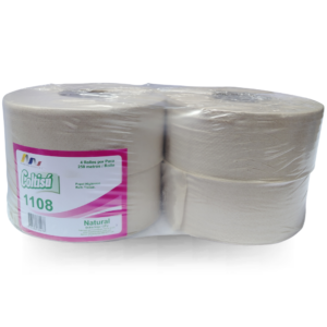 paca papel higienico jumbo natural coltisú4 rollos