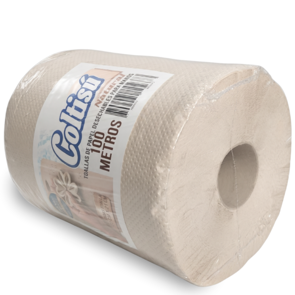 Rollo Toalla de Manos Natural 100m – Uso Institucional Coltisú .